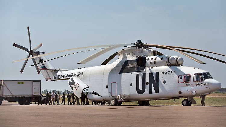 UN-Hubschrauber im Südsudan beschossen - ein Toter