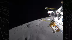 Mondlander Athena setzt schief auf