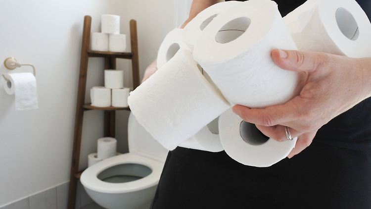 Trockenes Toilettenpapier kann auch schaden