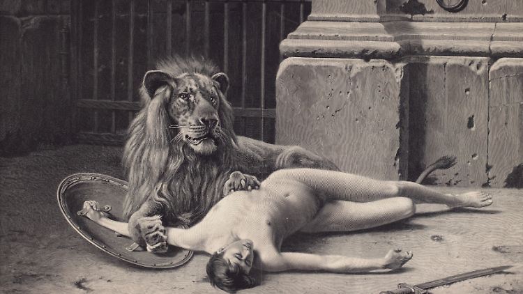 Gladiatoren mussten mit Gro&szlig;katzen k&auml;mpfen
