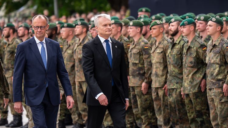 Merz: Deutschland wird in Vilnius verteidigt