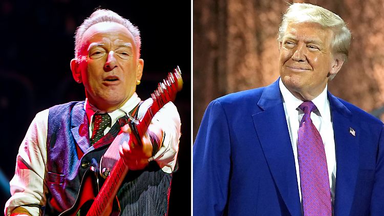 Trump "schießt" Springsteen mit einem Golfball ab