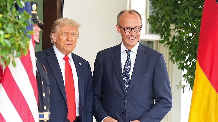 Das Wei&szlig;e Haus gibt Friedrich Merz ein seltenes Emoji-Herz