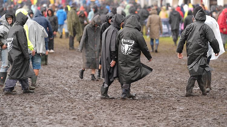 Wacken-Festival säuft schon am ersten Tag ab