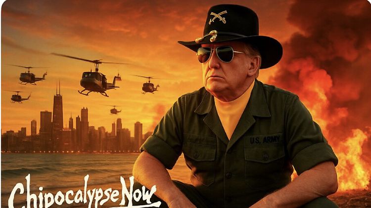 Trump droht Chicago mit Krieg - und postet bizarres Bild