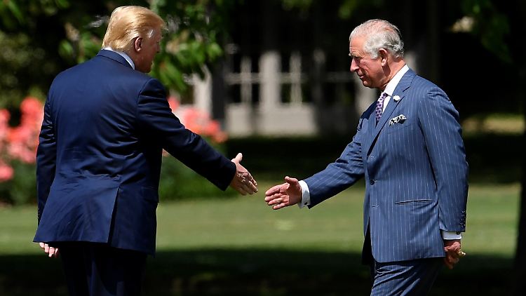 König Charles erwartet Donald Trump