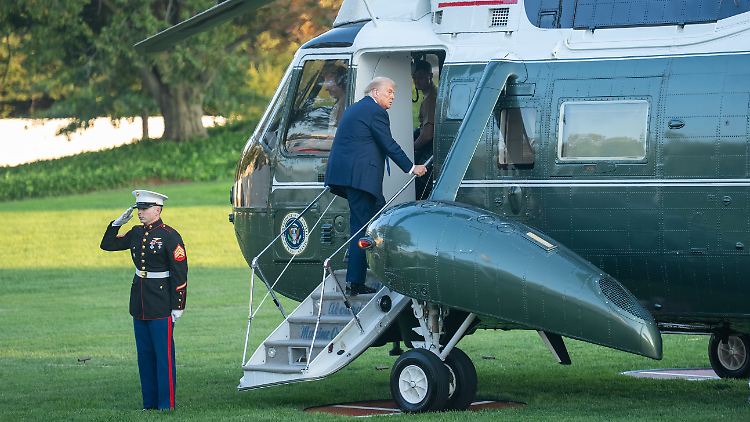 Mann nach Laserangriff auf Trump-Helikopter festgenommen