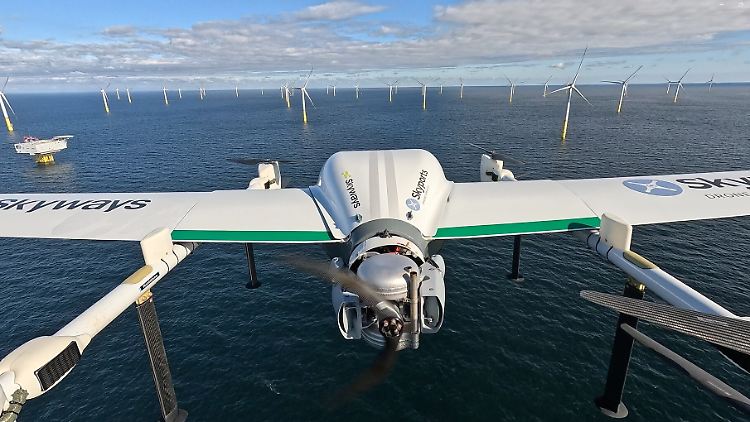 Erfolgreiche Innovation: Transportdrohnen beliefern Windkraftanlagen
